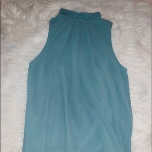 Blue Halter Neck with Cute Back Detail